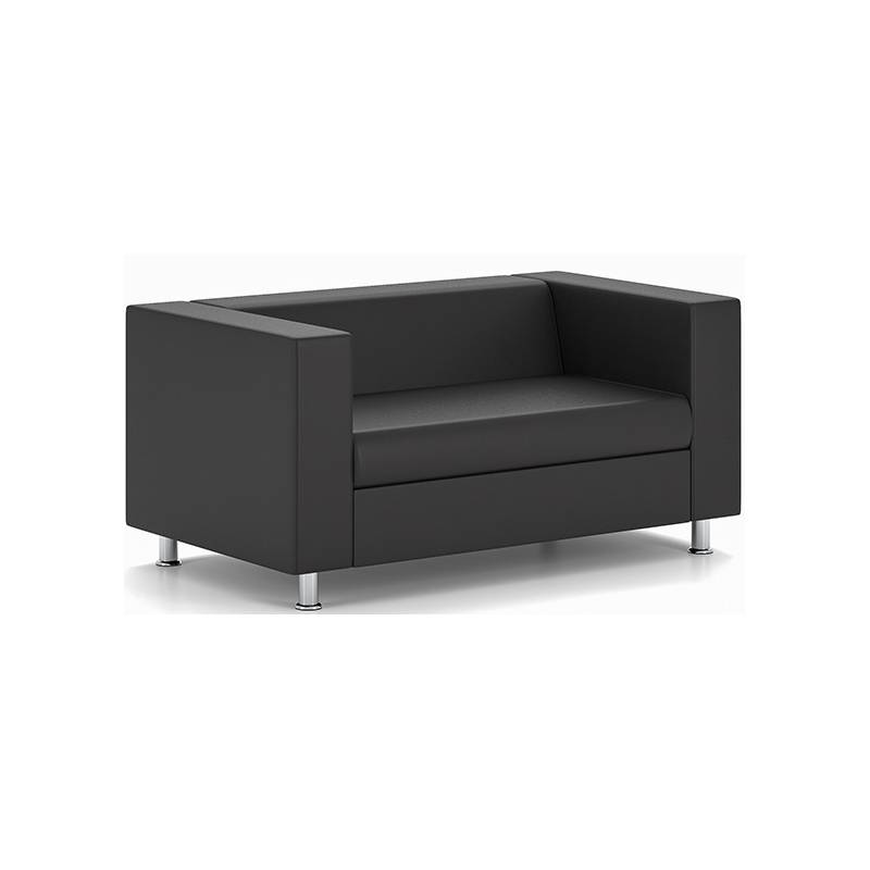 Двухместный диван Алекто Euroline-черный (Chairman) главное фото