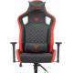 Кресло игровое Knight Outrider черный/красный ромбик эко.кожа с подголов. крестов. металл. Фото товара с разных ракурсов.